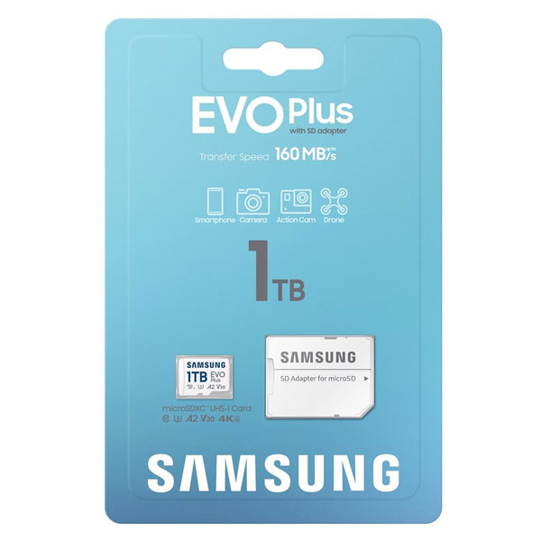 Samsung EVO Plus 1024 GB microSDXC, SD adaptér