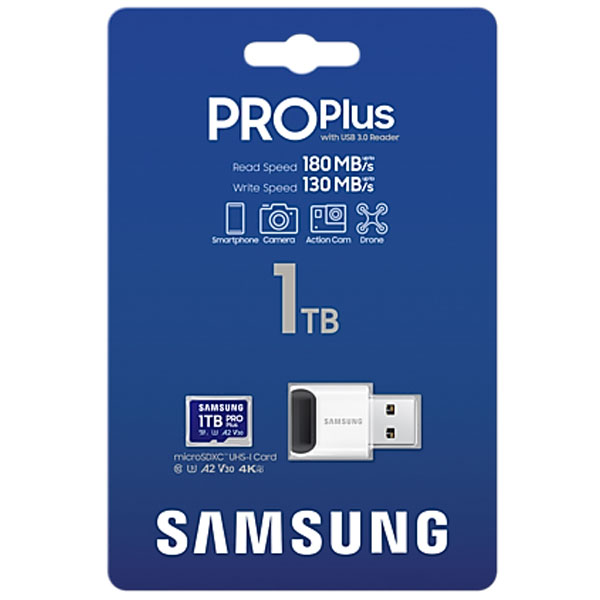 Samsung PRO Plus 1024 GB microSDXC, USB adaptér