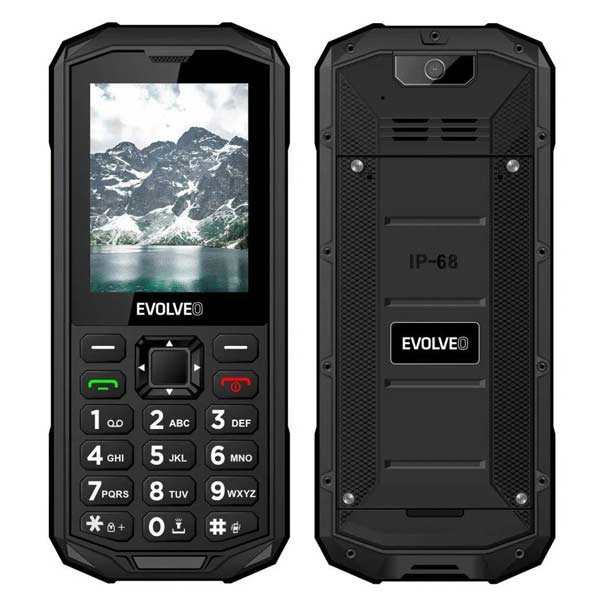 Evolveo StrongPhone X5, vodotesný odolný Dual SIM telefón, čierno-sivý