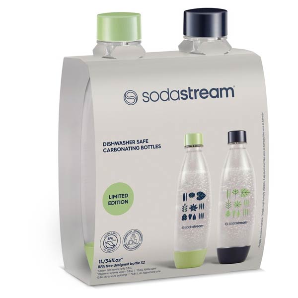 SodaStream Fľaša fuse 2 x 1 l DW-safe, zelená/modrá