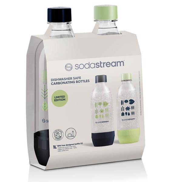 SodaStream Fľaša jet 2 x 1 l DW-safe, zelená/tmavá modrá