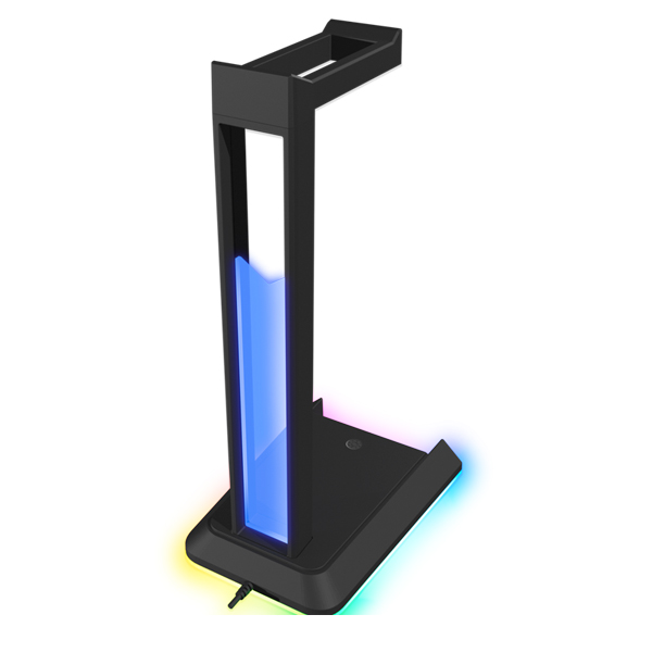 Speedlink Excello RGB Headset Stand, USB2.0 Hub, black