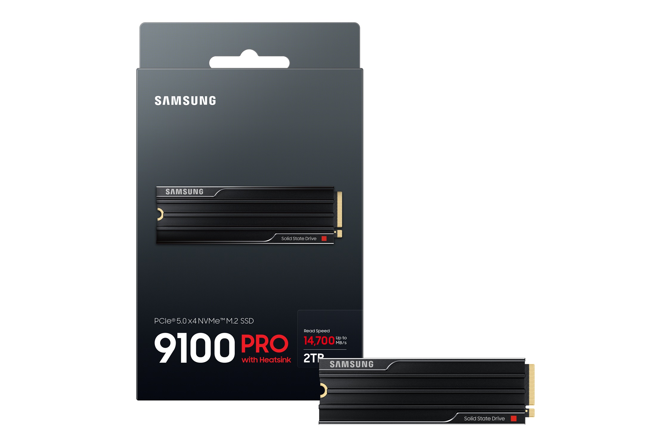 Samsung 9100 PRO with Heatsink PCIe 5.0 NVMe M.2 SSD – 2 TB