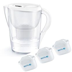 Brita Marella XL Memo filtračná kanvica s 3 filtrami MX+, biela