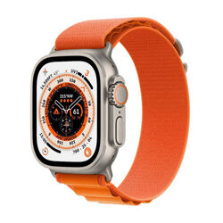 Apple Watch Ultra GPS + Cellular 49mm Titanium Case with oranžová Alpine Loop - Medium