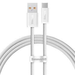 Baseus rýchlo nabíjací dátový kábel USB/USB-C 1 m, biely | mp3.sk