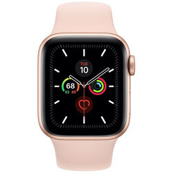 Apple Watch Series 5 GPS, 40mm, zlatá, hliníkové puzdro, Trieda C - použité, záruka 12 mesiacov