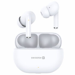 Bluetooth slúchadlá TWS Swissten pro tune, biele