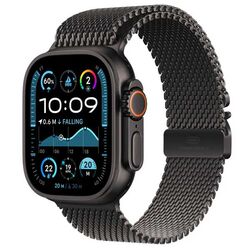 Apple Watch Ultra 2 GPS + Cellular 49mm Black Titanium Case with Black Titanium Milanese Loop - M