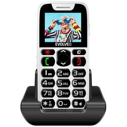 Evolveo EasyPhone, mobilný telefón pre seniorov s nabíjacím stojanom, biely