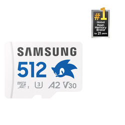 Samsung micro SDXC 512GB PRO Plus 'Sonic the Hedgedog' + SD adaptér